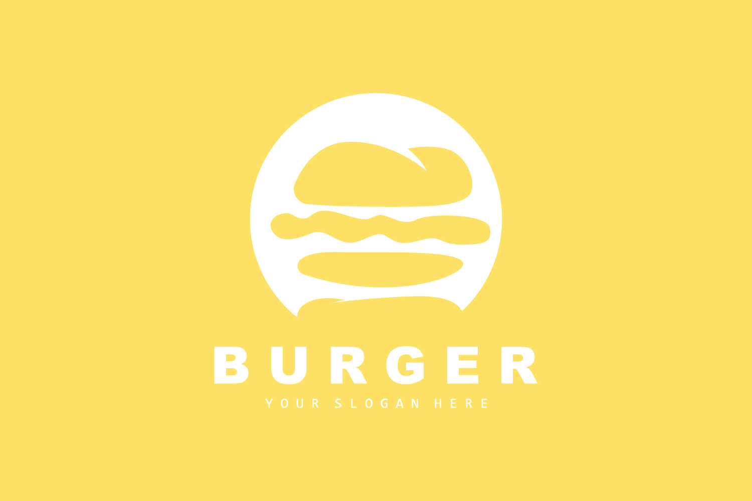 Burger Logo Fast Food Design HotV5