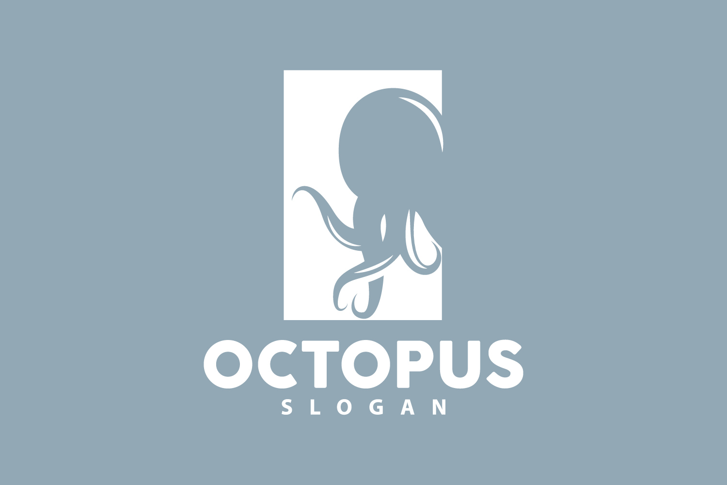 Octopus Logo Old Retro Vintage DesignV11