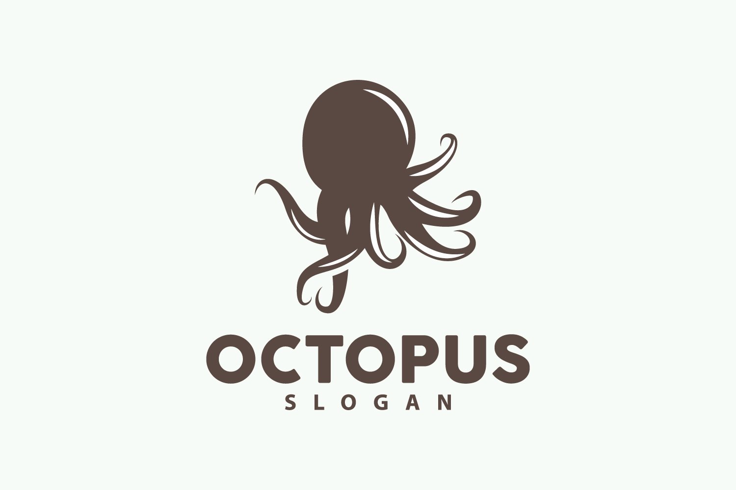 Octopus Logo Old Retro Vintage DesignV13
