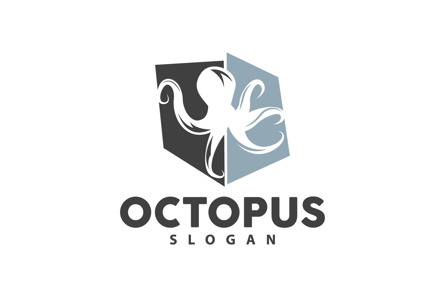 Octopus Logo Old Retro Vintage DesignV17