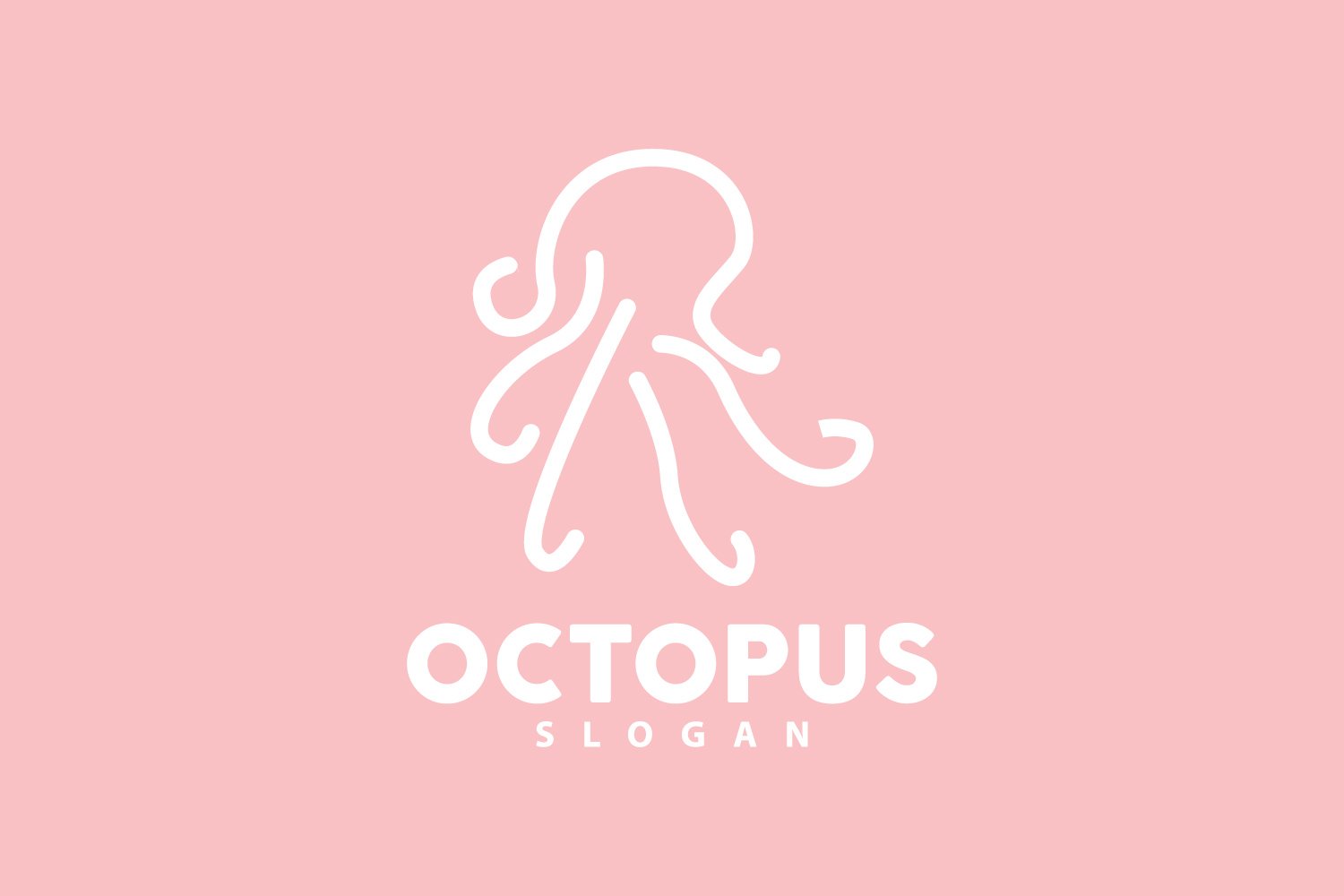 Octopus Logo Old Retro Vintage DesignV18