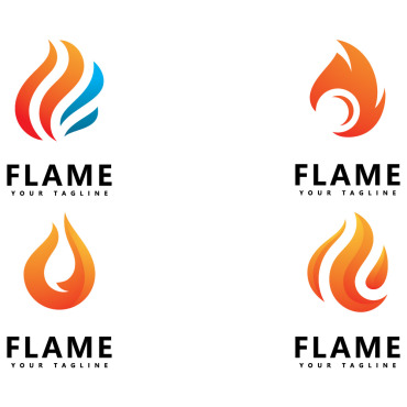 Flame Abstract Logo Templates 407307