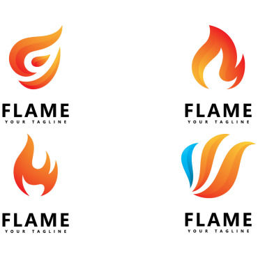 Flame Abstract Logo Templates 407315