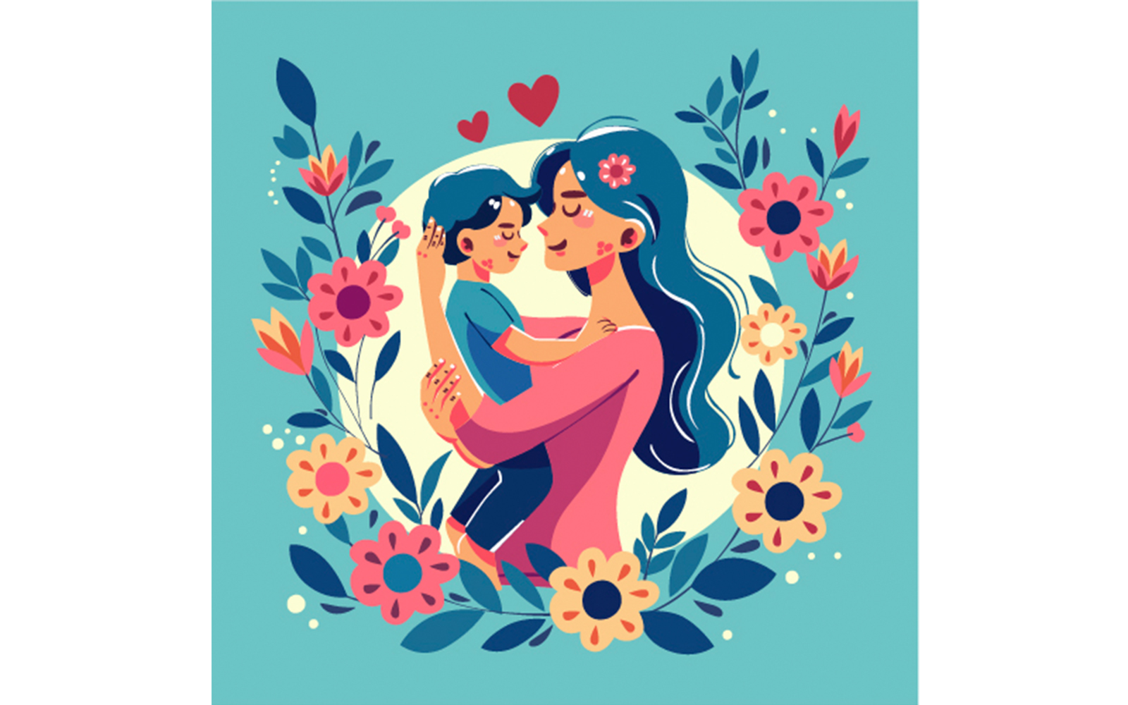 Mothers Day Background Illustration