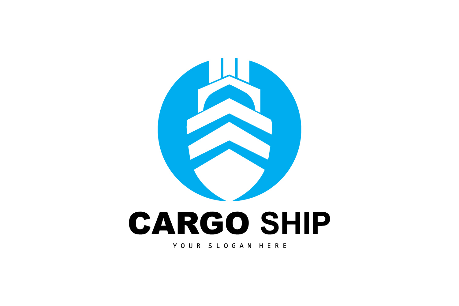 Cargo Ship Logo Fast Cargo Shipv4