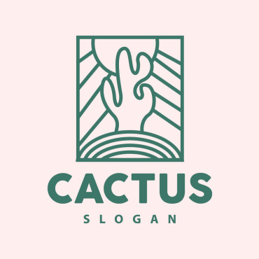 Plant Cactus Logo Templates 407371