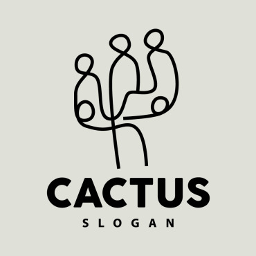 Plant Cactus Logo Templates 407378