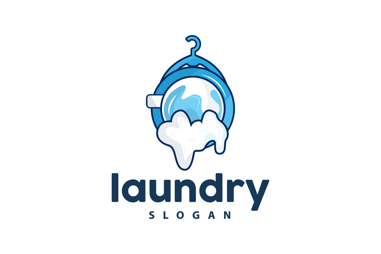 Laundry Logo Cleaning Washing Vector LaundryV10