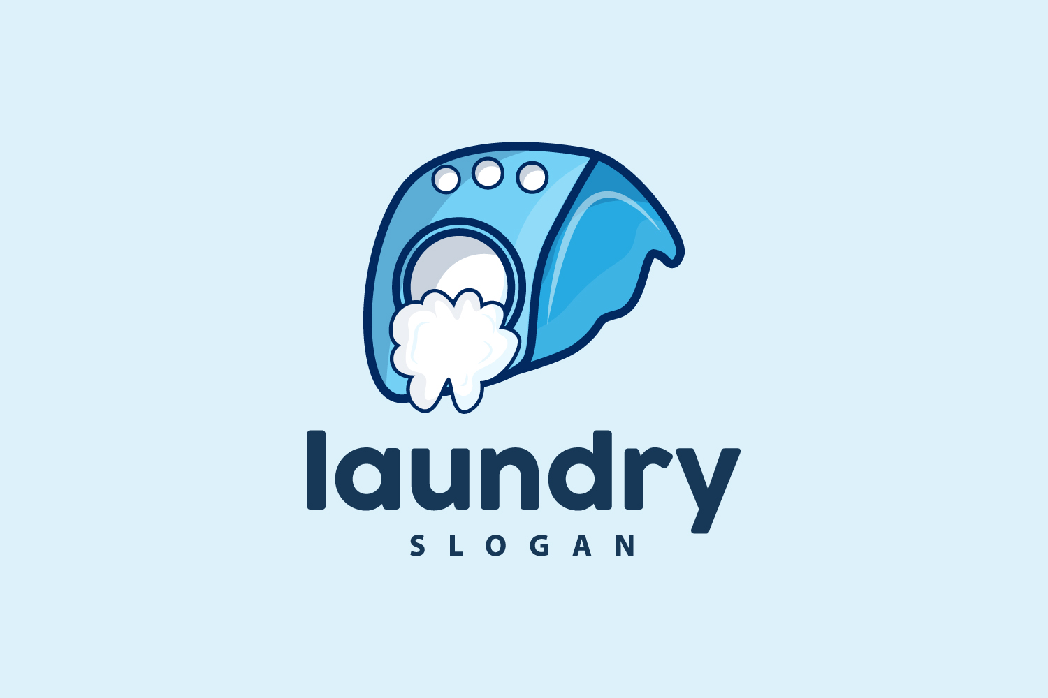 Laundry Logo Cleaning Washing Vector LaundryV6