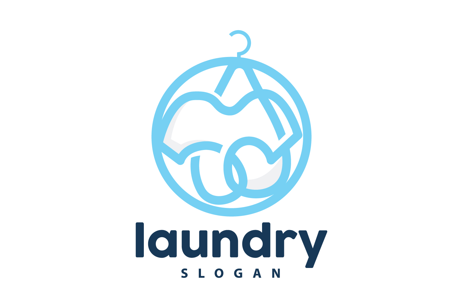 Laundry Logo Cleaning Washing Vector LaundryV8