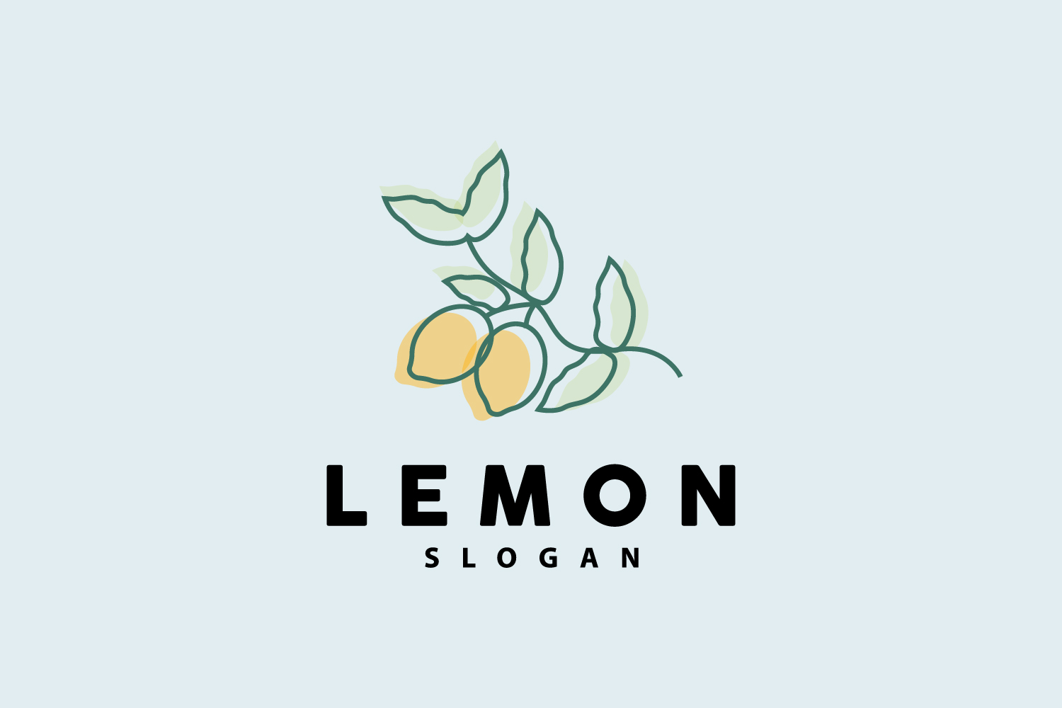 Lemon Logo Fresh Lemon Juice IllustrationV11