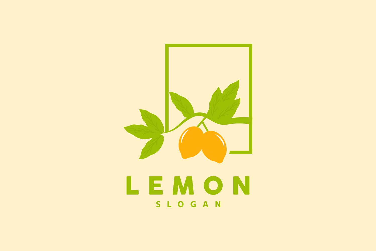 Lemon Logo Fresh Lemon Juice IllustrationV12