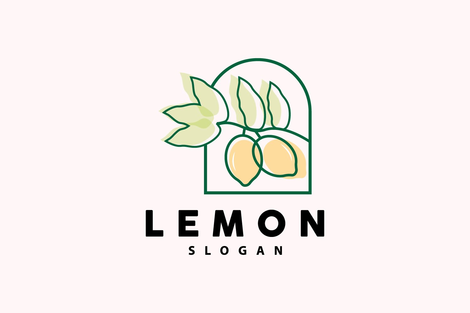 Lemon Logo Fresh Lemon Juice IllustrationV14