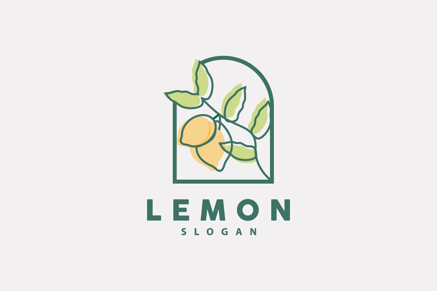 Lemon Logo Fresh Lemon Juice IllustrationV15