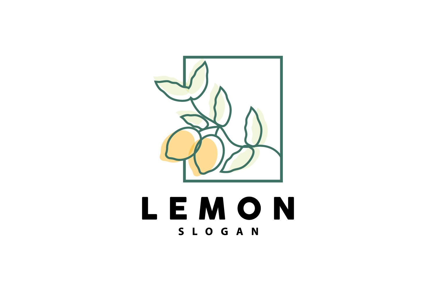 Lemon Logo Fresh Lemon Juice IllustrationV16