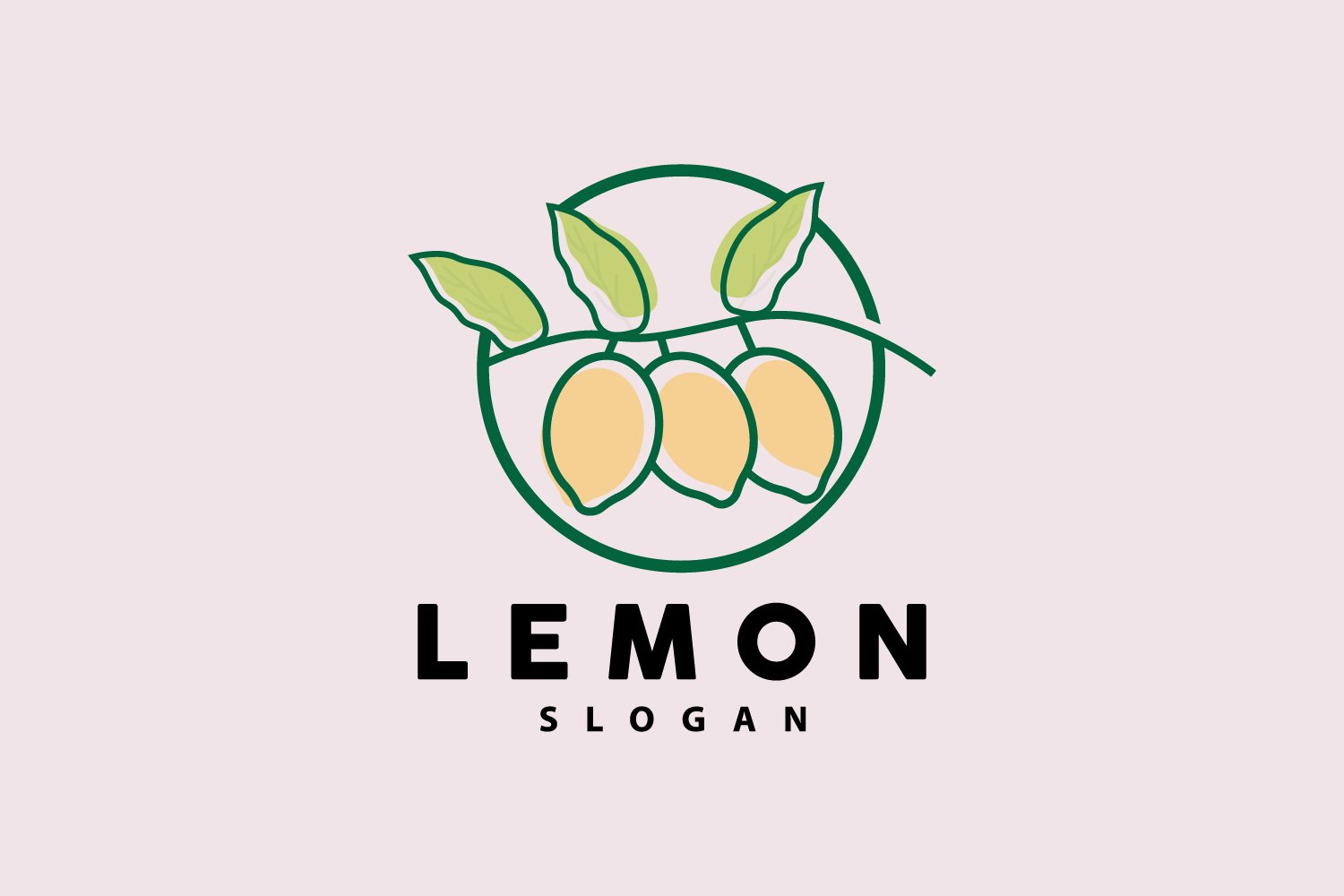 Lemon Logo Fresh Lemon Juice IllustrationV19