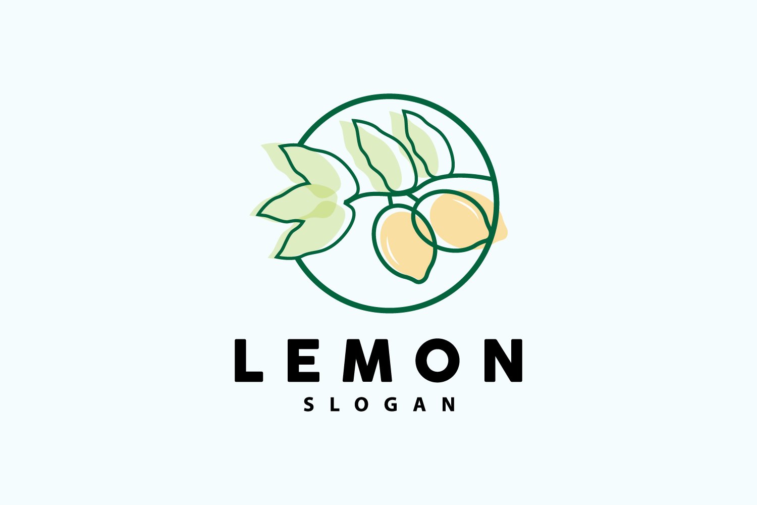Lemon Logo Fresh Lemon Juice IllustrationV20