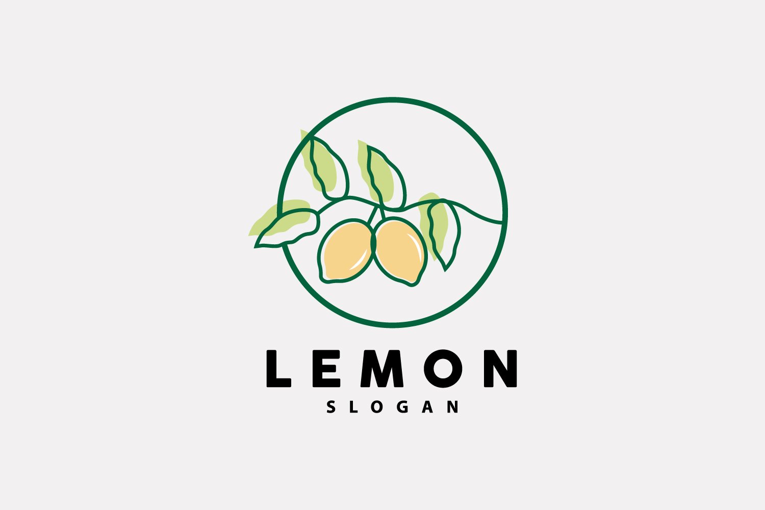 Lemon Logo Fresh Lemon Juice IllustrationV21