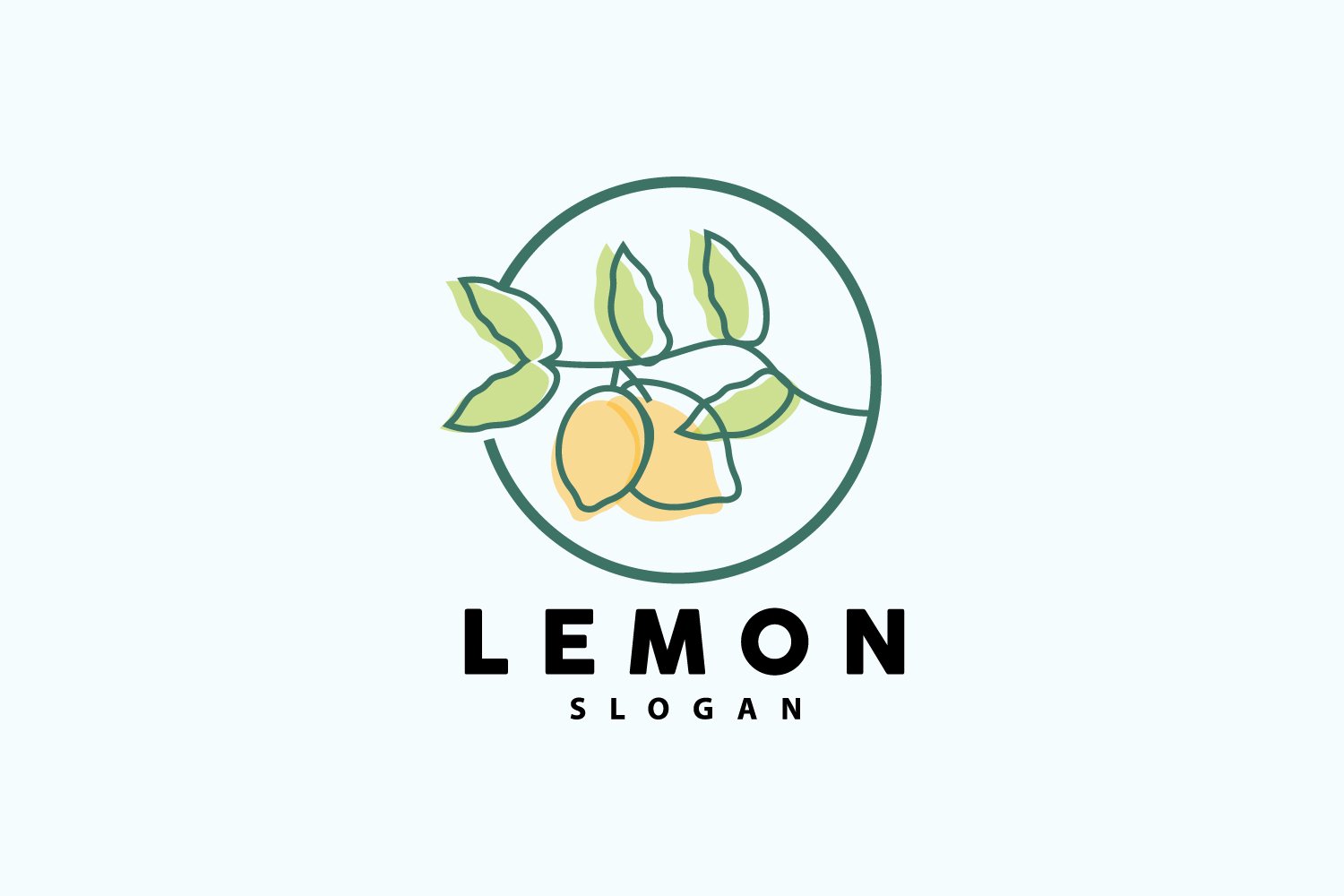 Lemon Logo Fresh Lemon Juice IllustrationV22