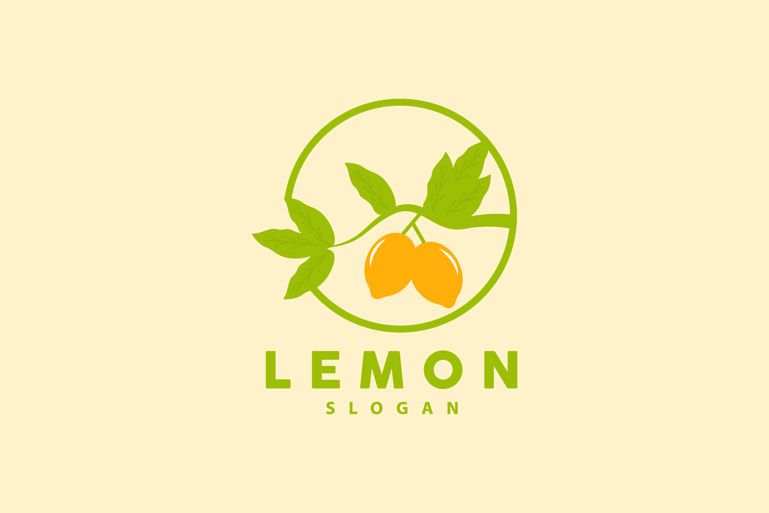 Lemon Logo Fresh Lemon Juice IllustrationV18