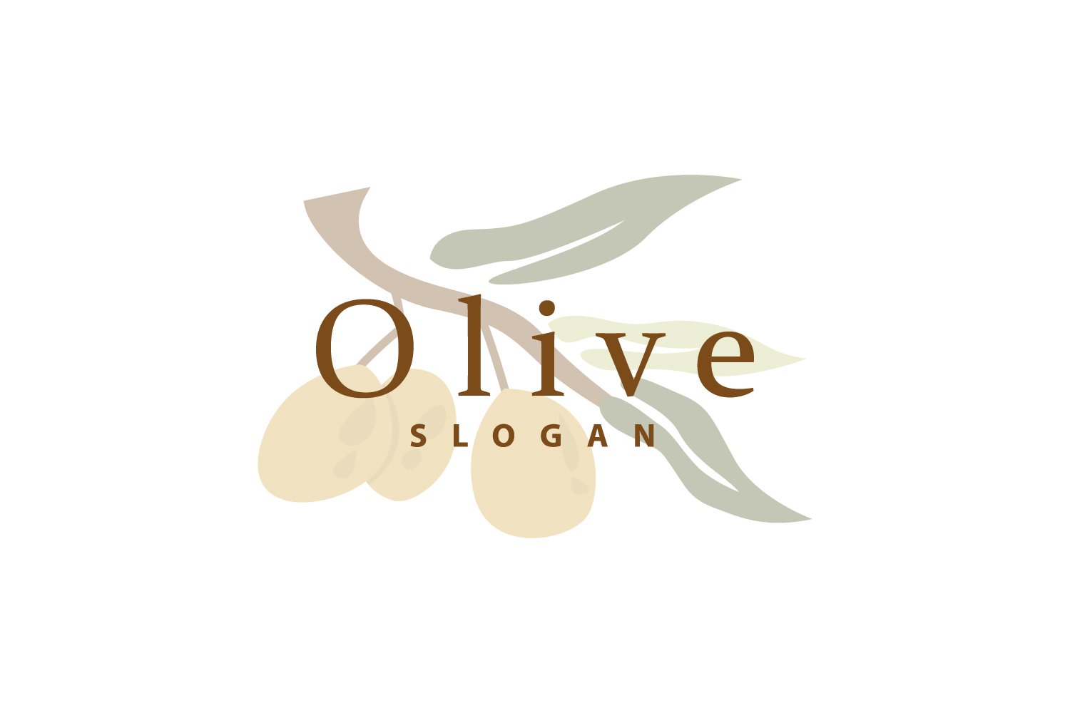 Olive Oil Logo Olive Leaf PlantV15