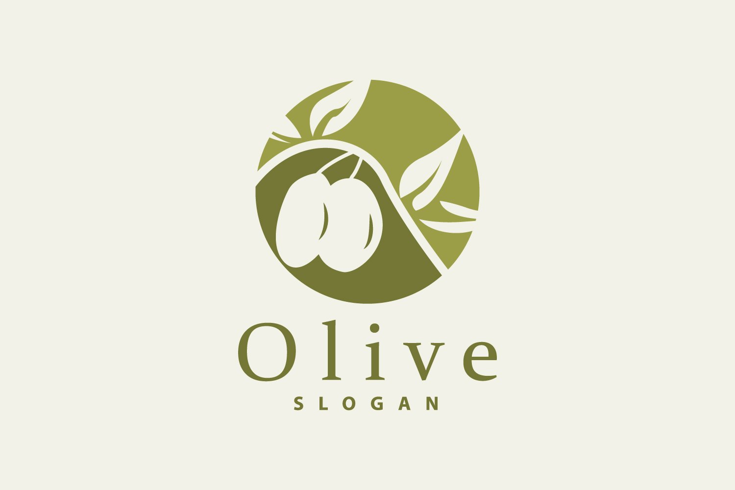 Olive Oil Logo Olive Leaf PlantV49