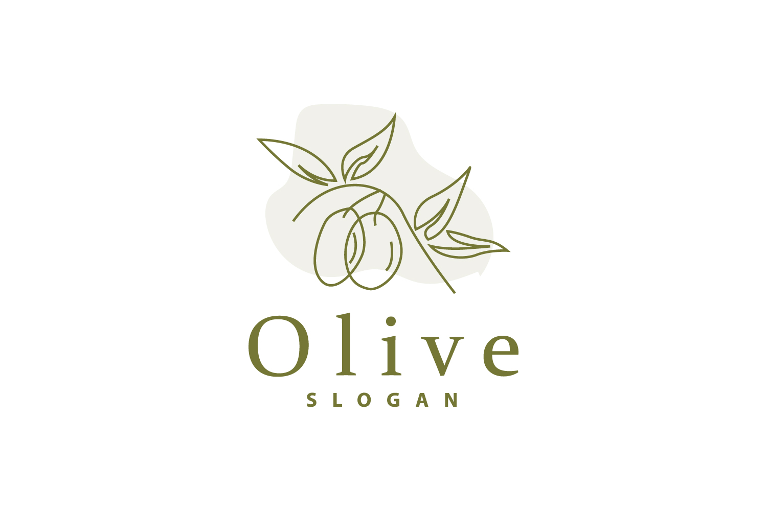 Olive Oil Logo Olive Leaf PlantV50