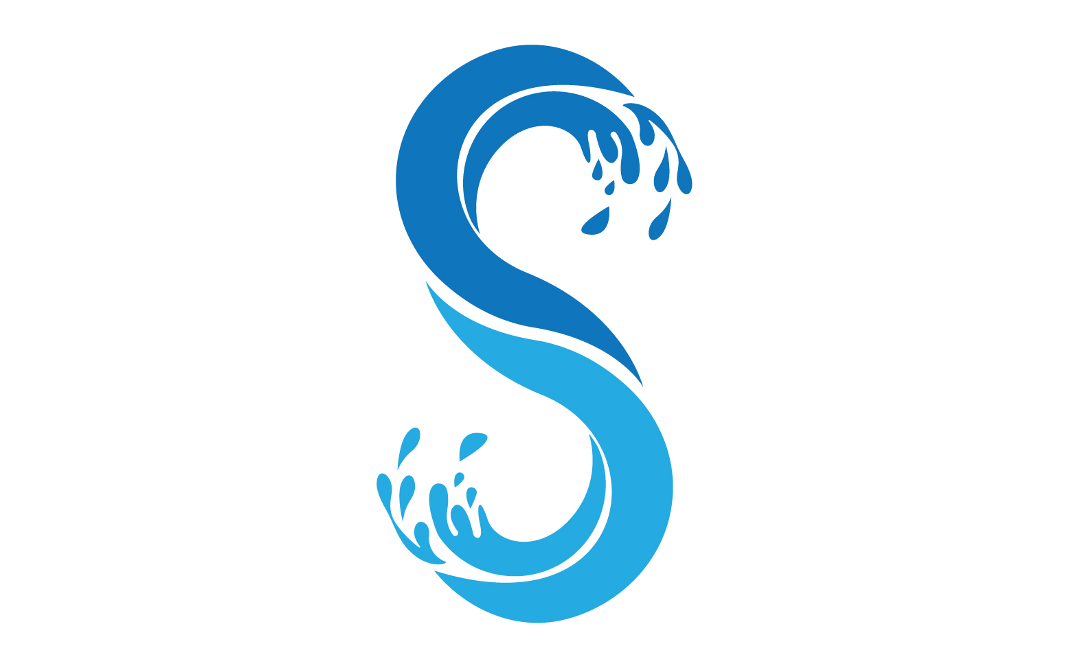 S splash water blue logo vector version v4