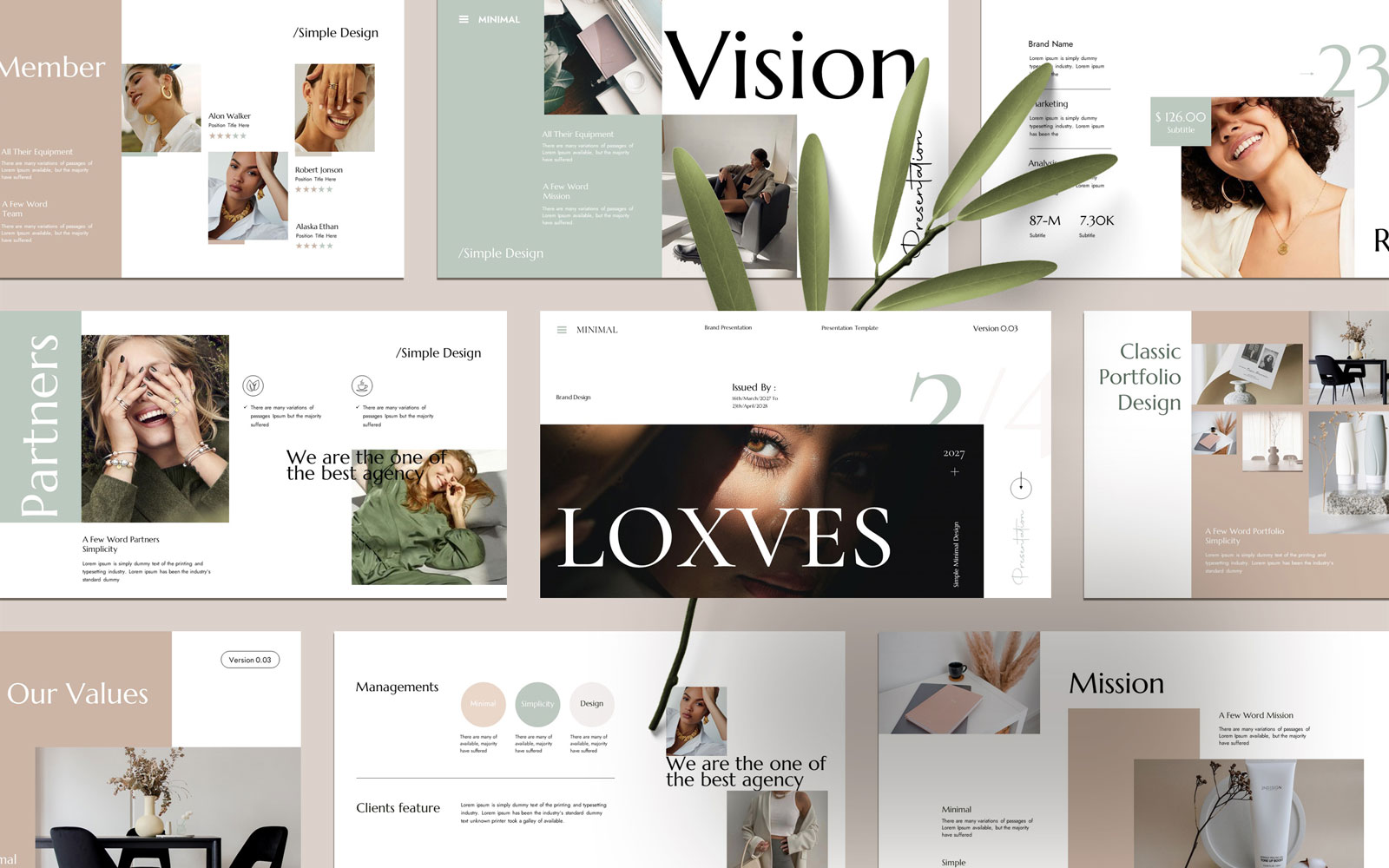 Loxves Minimal Presentation Template