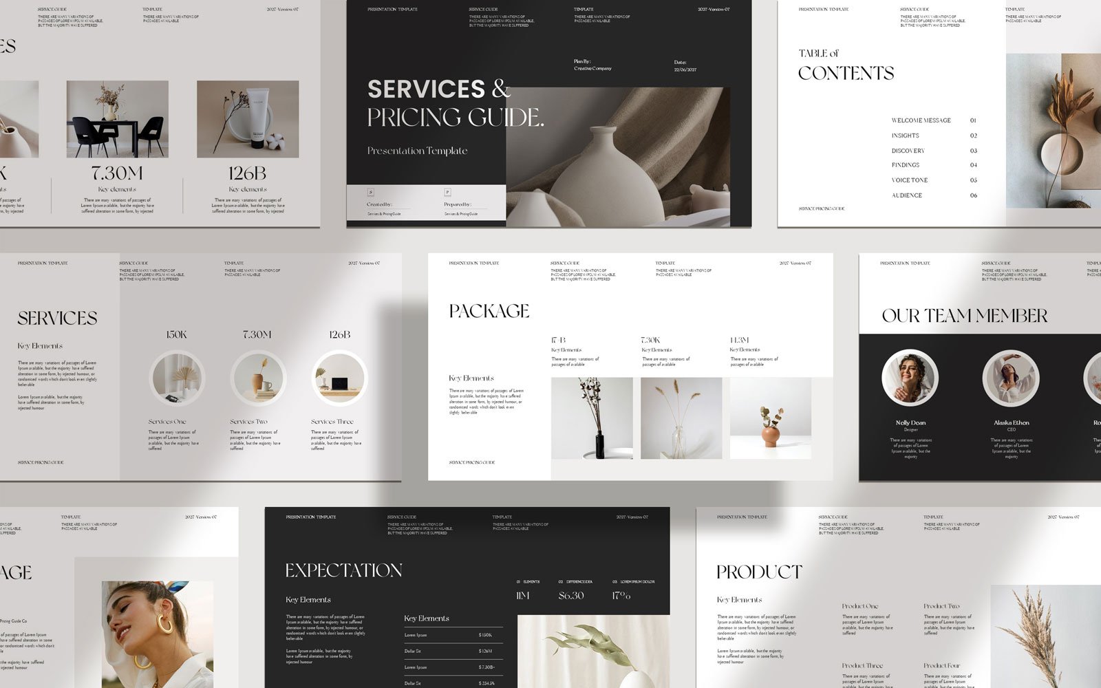 Services & Pricing Guide Presentation Template