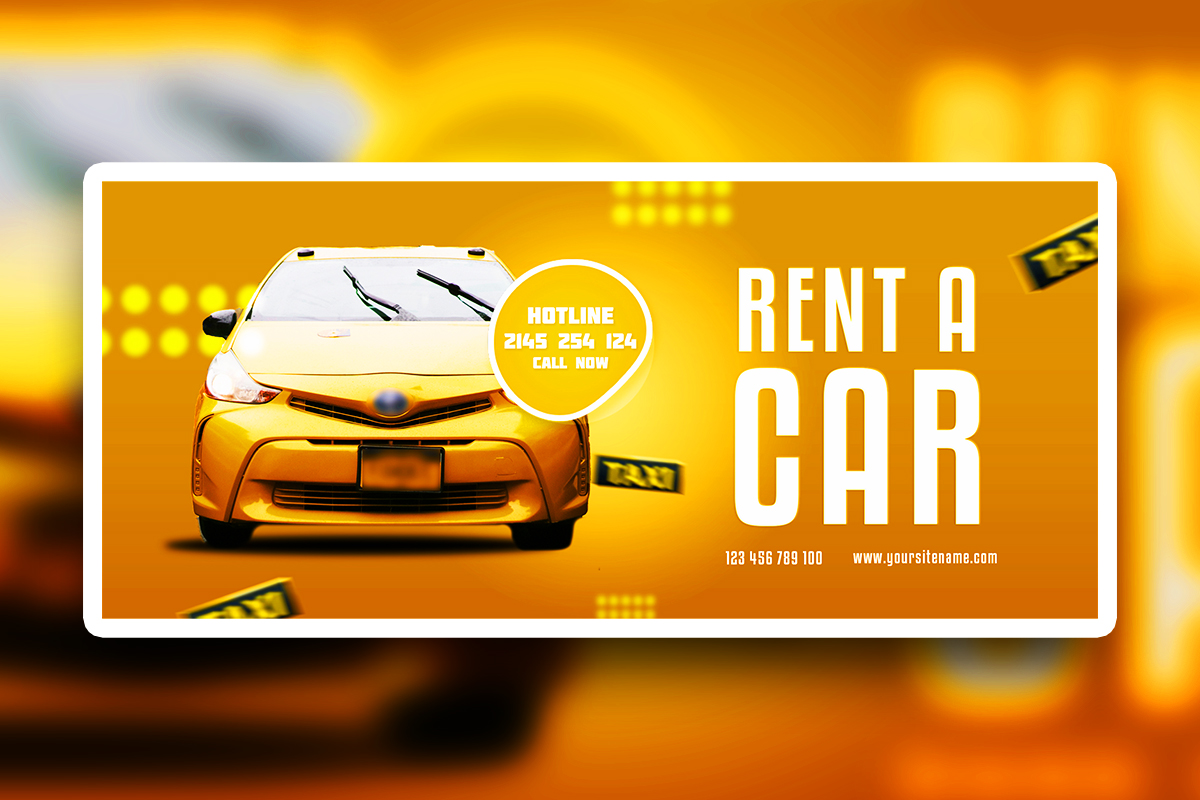 Premium Car Sales Advertisement banner psd design