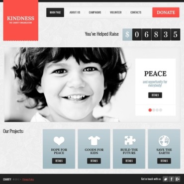 Charity Co Responsive Website Templates 40895