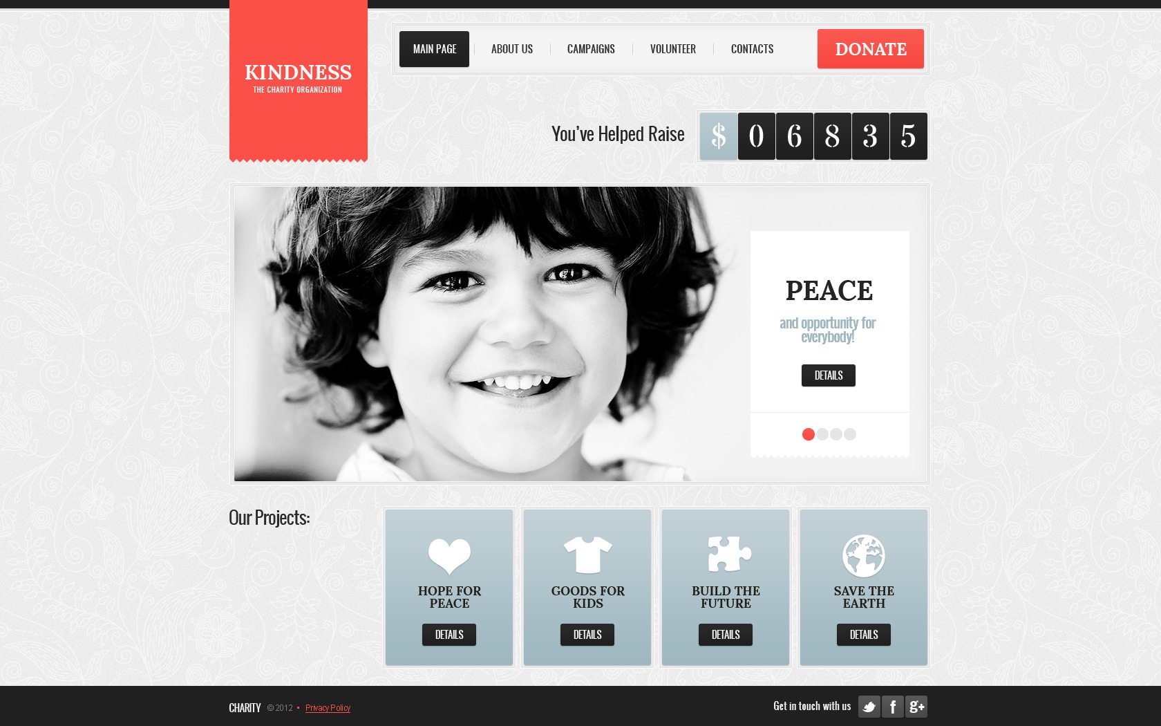 Charity Website Template