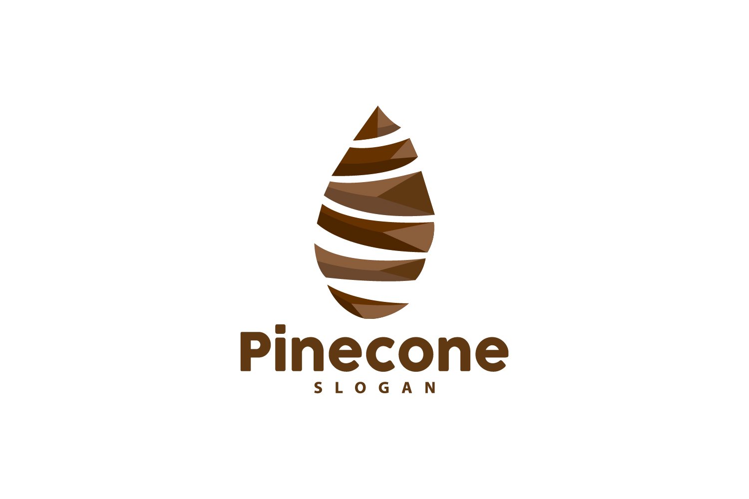 Pinecone Logo Simple Design Pine TreeV6