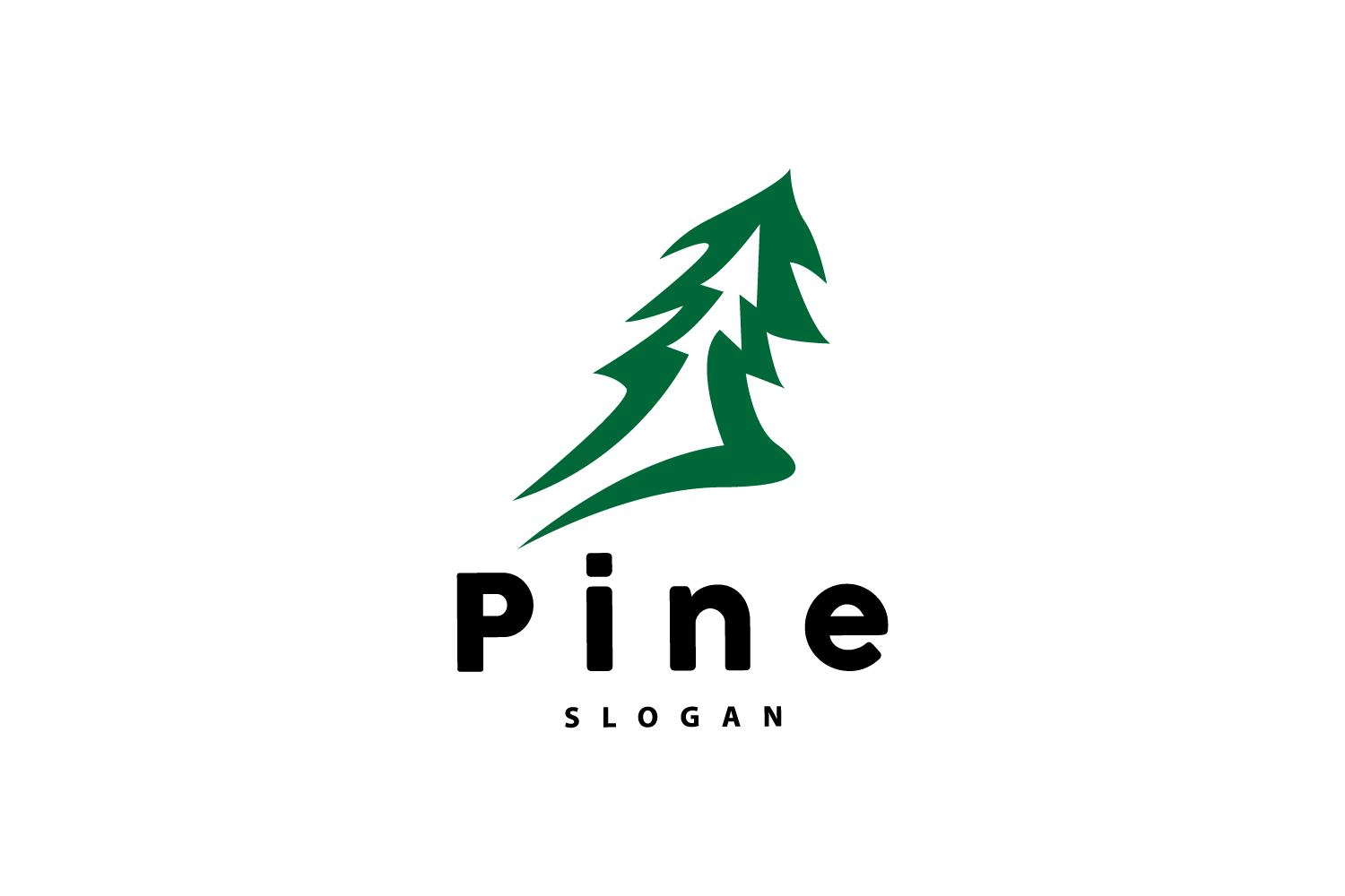 Pine Tree Logo Elegant Simple DesignV6
