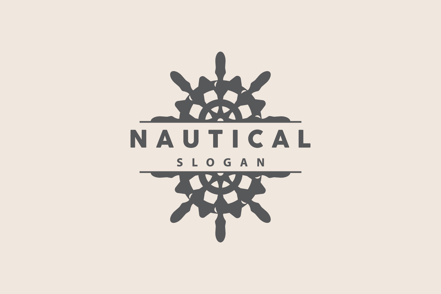 Ship Logo Nautical Maritime Vector SimpleV2