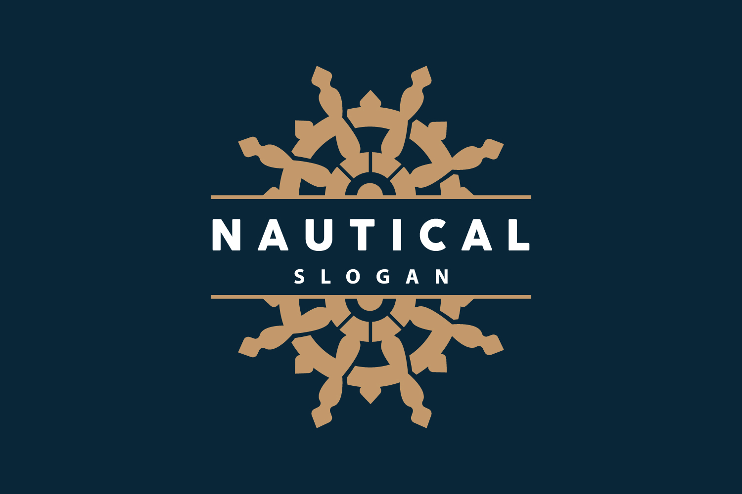 Ship Logo Nautical Maritime Vector SimpleV4