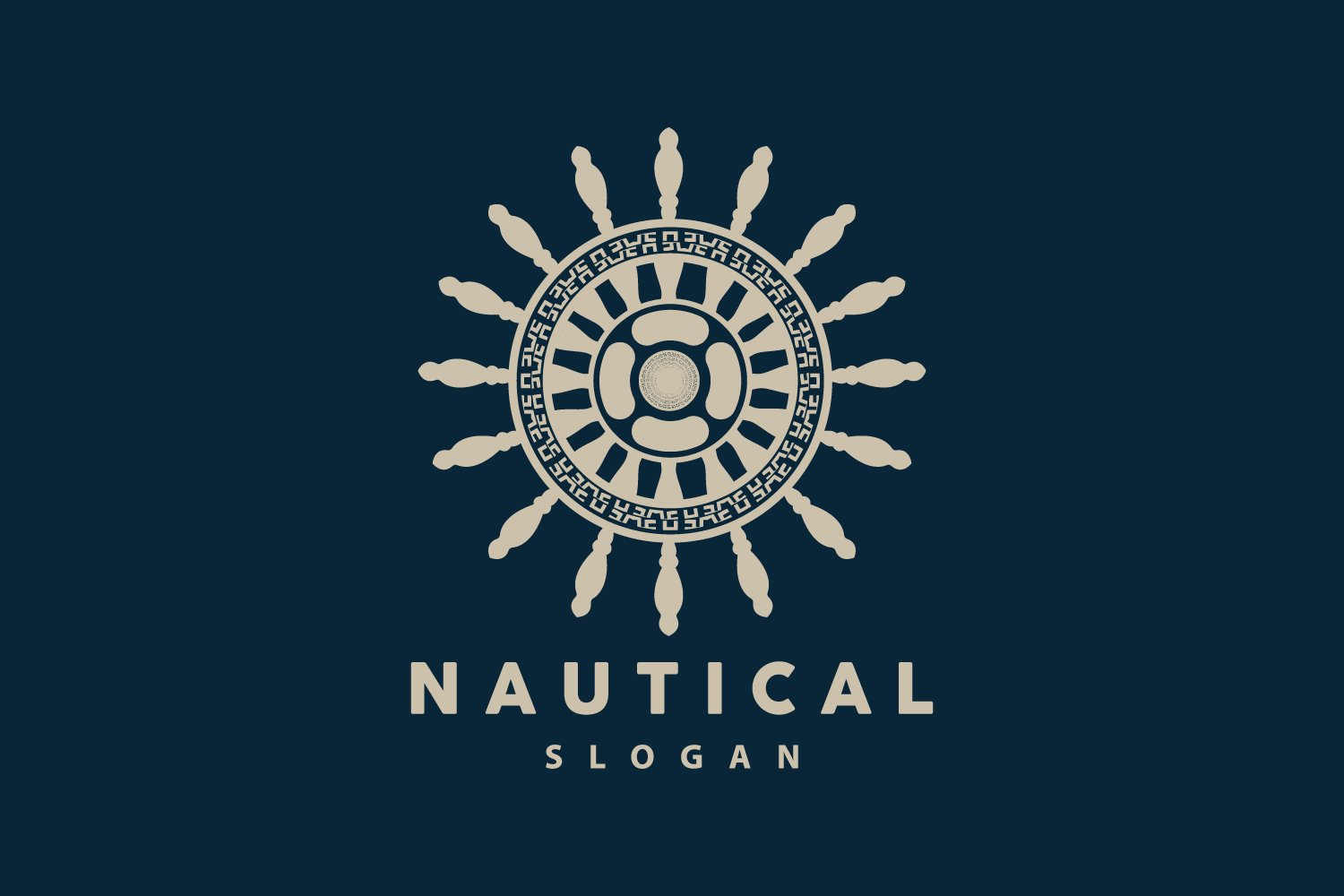 Ship Logo Nautical Maritime Vector SimpleV5