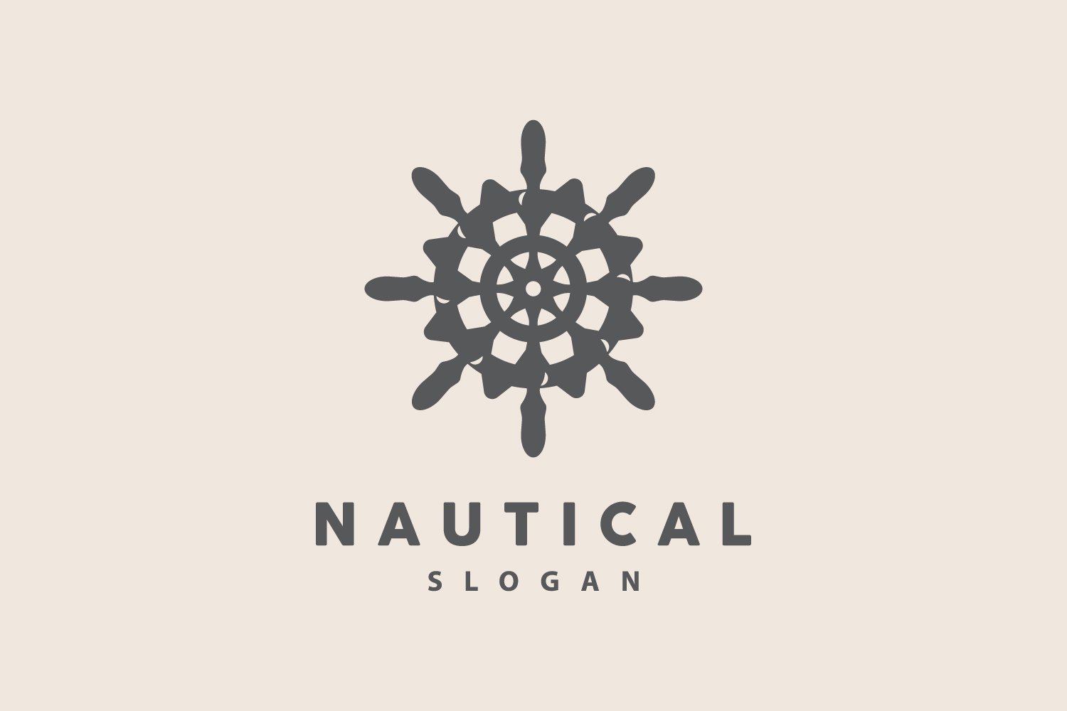 Ship Logo Nautical Maritime Vector SimpleV7