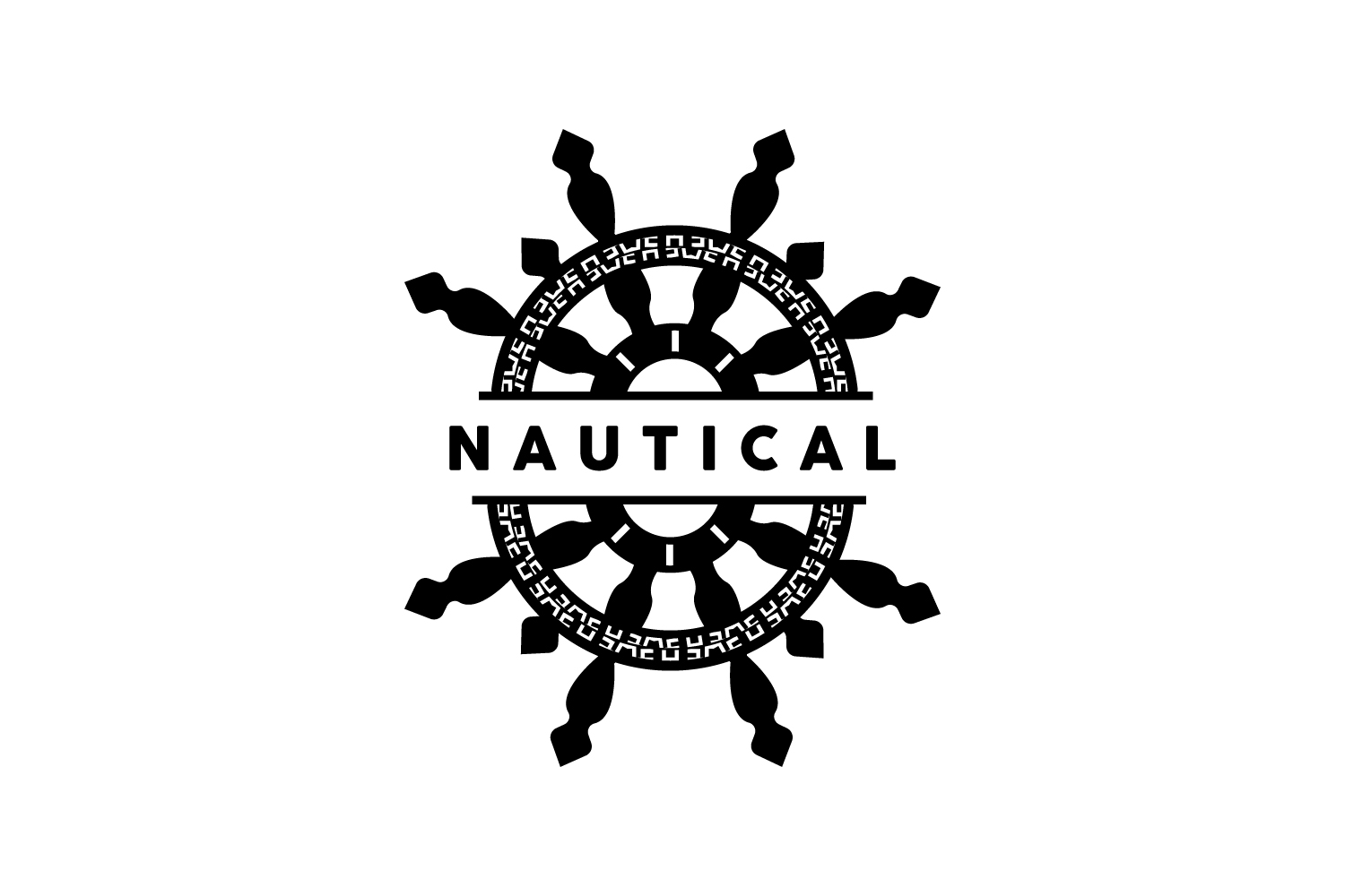 Ship Logo Nautical Maritime Vector SimpleV10