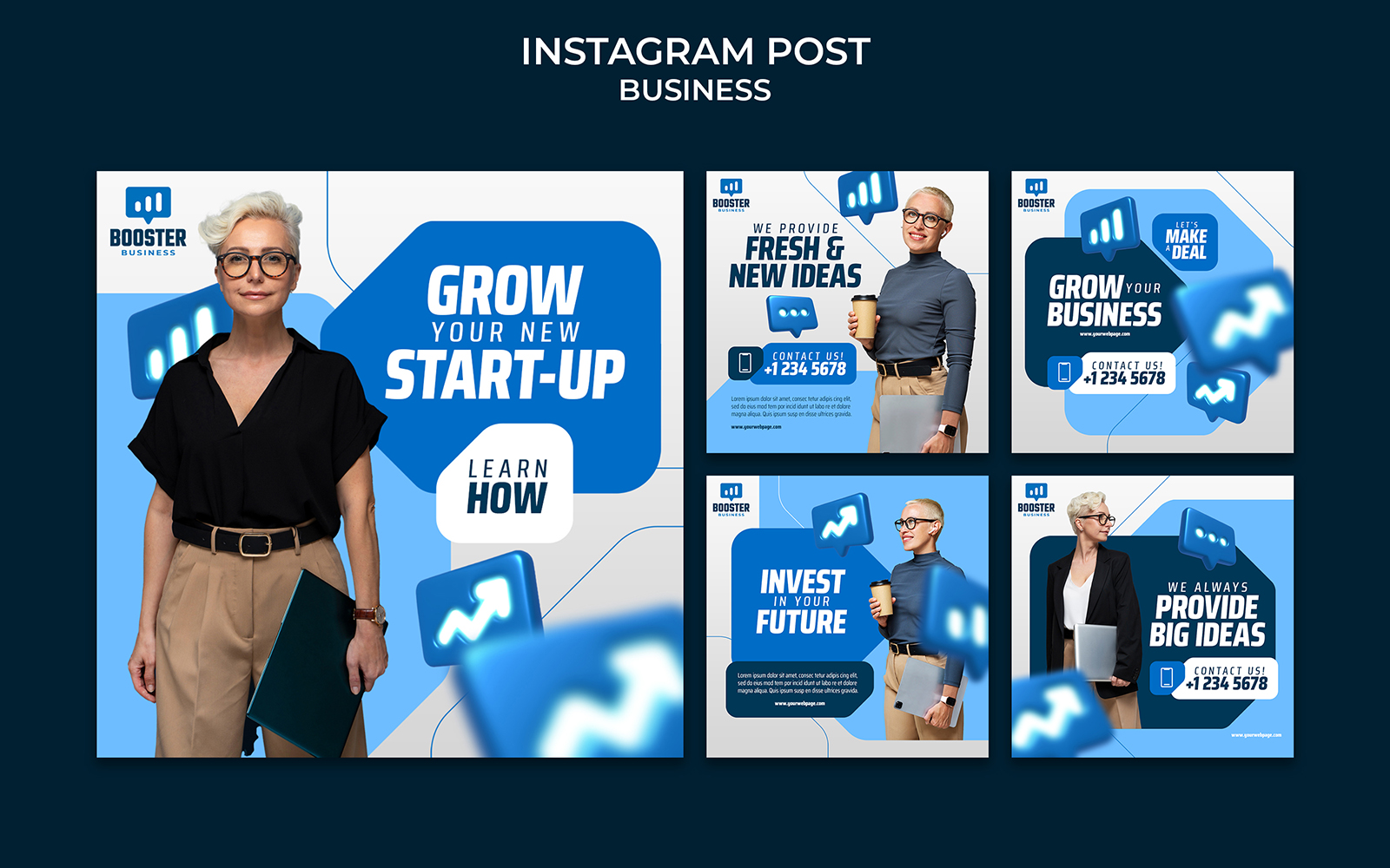 Business Marketing Social Media  Post  Template