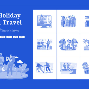 Holiday Adventure Illustrations Templates 408084