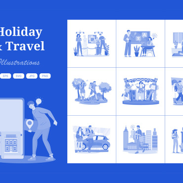 Holiday Adventure Illustrations Templates 408085