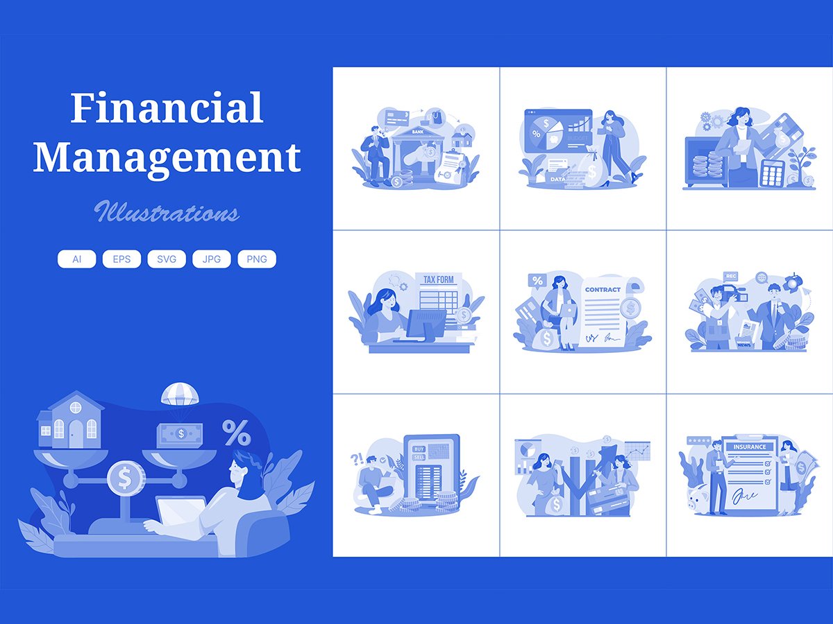 M724_ Financial Management Illustration Pack