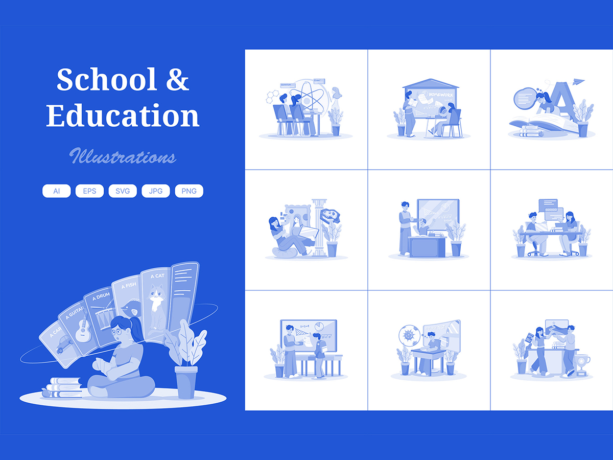 M721_Education Illustration Pack