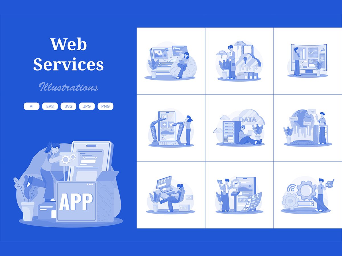 M709_ Web Services Illustration Pack 1