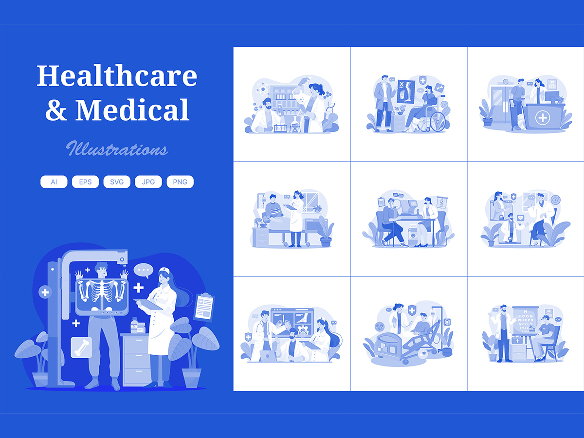 M701_ Healthcare & Medical Illustration Pack