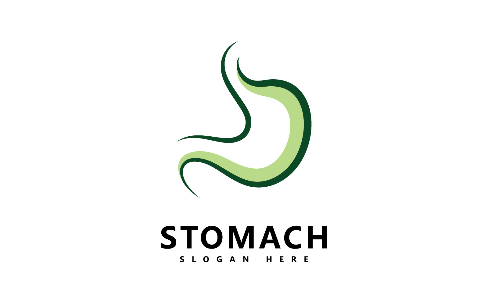stomach care logo icon vector V1
