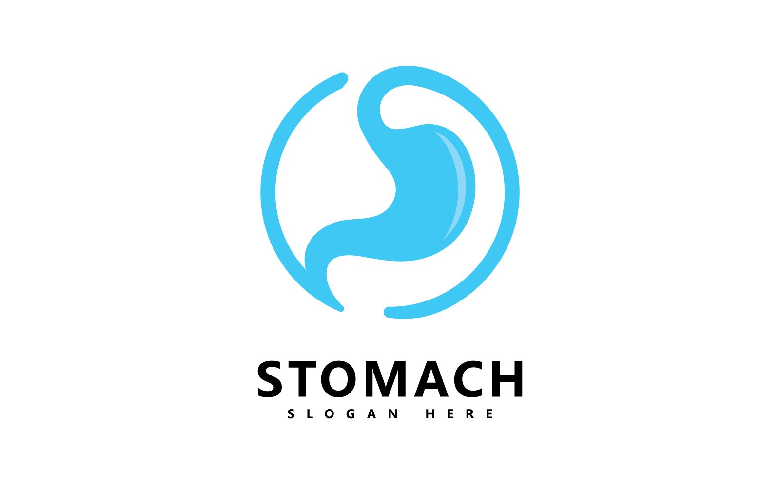 stomach care logo icon vector V3