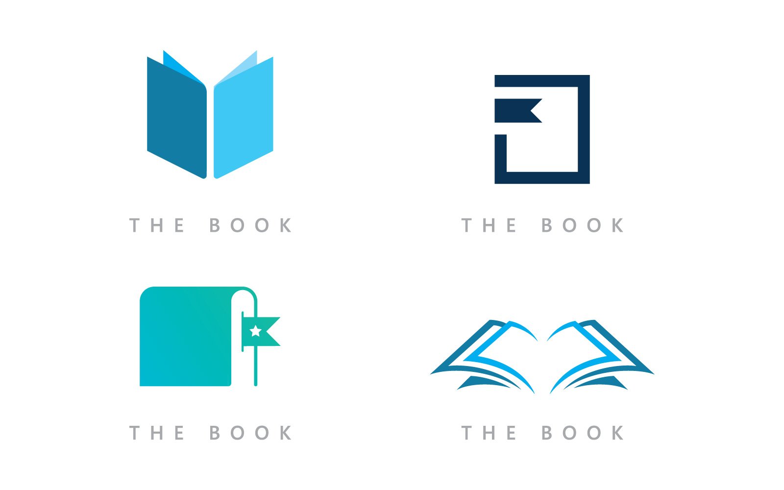Education logo icon template. open book illustration V9